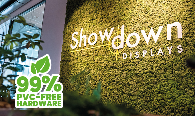 showdown displays PVC-free hardware